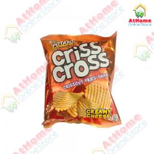 Criss Cross, Crisscut Fries Snax, Creamy Cheese, 20g