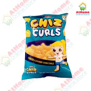 JnJ, Chiz Curls, Cheese Flavored Corn Curls, 55g