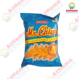 JnJ, Mr. Chips Nacho Cheese, Flavored Corn Chips, 100g